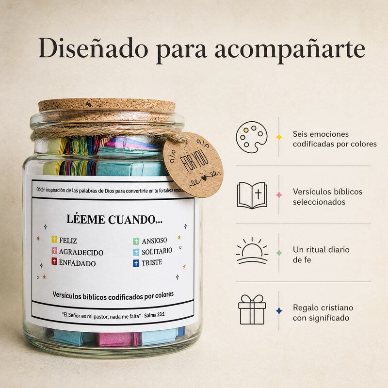 Frasco Divino™ - Versículos por Emociones