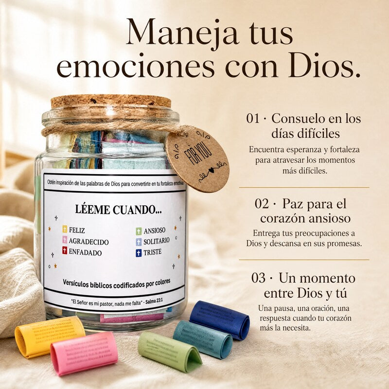 Frasco Divino™ - Versículos por Emociones