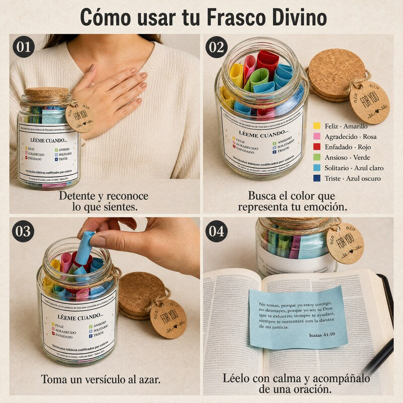 Frasco Divino™ - Versículos por Emociones